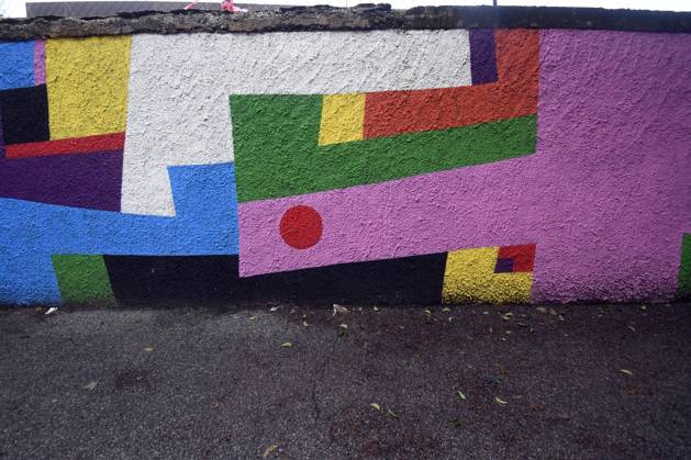 December 21, 2025, Rome, Rome, Italy: The new mural by Geometric Bang (Mattia Botta) on Via del Porto Fluviale in Ostiense. Rome, Italy 22 December 2025 Rome Italy  - ZUMAa289 20251221_zia_a289_085 Copyright: xMimmoxFrassinetix