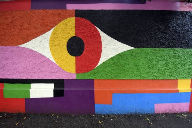 December 21, 2025, Rome, Rome, Italy: The new mural by Geometric Bang (Mattia Botta) on Via del Porto Fluviale in Ostiense. Rome, Italy 22 December 2025 Rome Italy  - ZUMAa289 20251221_zia_a289_089 Copyright: xMimmoxFrassinetix
