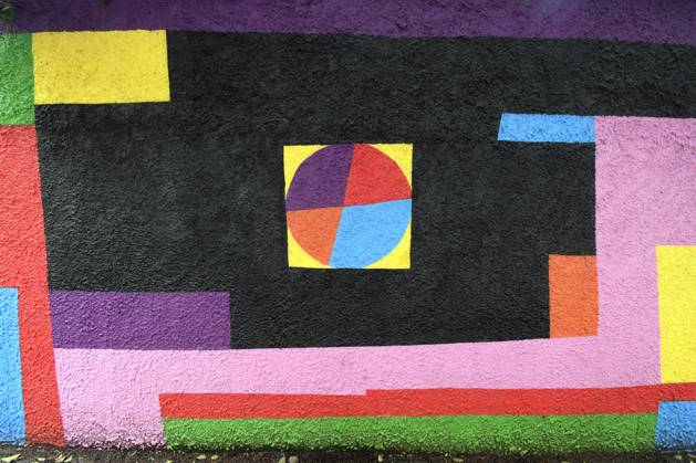 December 21, 2025, Rome, Rome, Italy: The new mural by Geometric Bang (Mattia Botta) on Via del Porto Fluviale in Ostiense. Rome, Italy 22 December 2025 Rome Italy  - ZUMAa289 20251221_zia_a289_091 Copyright: xMimmoxFrassinetix