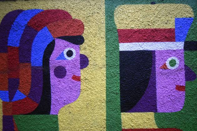 December 21, 2025, Rome, Rome, Italy: The new mural by Geometric Bang (Mattia Botta) on Via del Porto Fluviale in Ostiense. Rome, Italy 22 December 2025 Rome Italy  - ZUMAa289 20251221_zia_a289_093 Copyright: xMimmoxFrassinetix