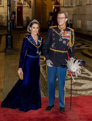 01-01-2026 Amalienborg Princess Marie and Prince Joachim arrive for the New Years reception at Christian palace in Copenhagen, Denmark. Â  Copyright: xPPEx