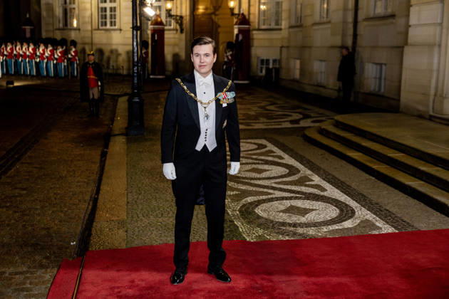 01-01-2026 Amalienborg Prince Christian arrive for the New Years reception at Christian palace in Copenhagen, Denmark. Â  Copyright: xPPEx