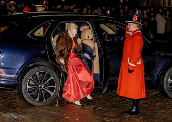 01-01-2026 Amalienborg Queen Margrethe arrive for the New Years reception at Christian palace in Copenhagen, Denmark. Â  Copyright: xPPEx