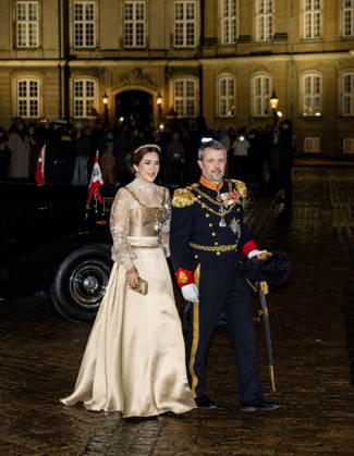 01-01-2026 Amalienborg Queen Mary and King Frederik arrive for the New Years reception at Christian palace in Copenhagen, Denmark. Â  Copyright: xPPEx