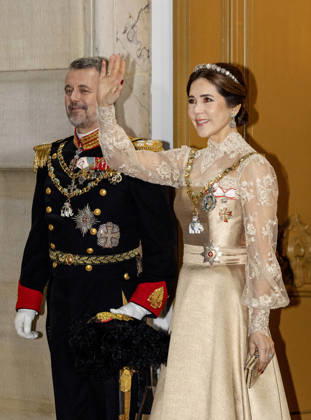 01-01-2026 Amalienborg Queen Mary and King Frederik arrive for the New Years reception at Christian palace in Copenhagen, Denmark. Â  Copyright: xPPEx