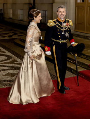 01-01-2026 Amalienborg Queen Mary and King Frederik arrive for the New Years reception at Christian palace in Copenhagen, Denmark. Â  Copyright: xPPEx