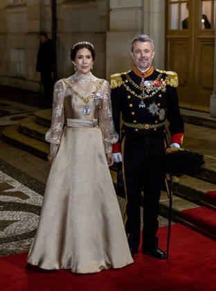 01-01-2026 Amalienborg Queen Mary and King Frederik arrive for the New Years reception at Christian palace in Copenhagen, Denmark. Â  Copyright: xPPEx