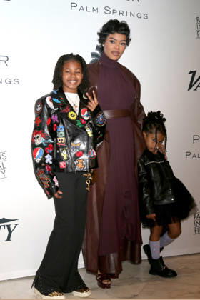 January 4, 2026, Palm Springs, Ca, USA: PALM SPRINGS - JAN 4: Iman Tayla Shumpert Jr., Teyana Taylor, Rue Rose Shumpert at PSIFF Creative Impact Awards and 10 Directors to Watch Brunch at the Parker Palm Springs on January 4, 2026 in Palm Springs, CA Palm Springs USA - ZUMAnc22 20260104_zaa_nc22_291 Copyright: xKathyxHutchinsx