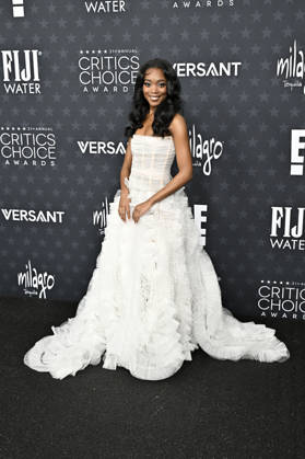 Aliyah Mastin at the 31 Critics Choice Awards 2026 at the Barker Hangar Santa Monica, 04 01 2026 Foto:xD.xStarbuckx xFuturexImagex critics_choice_6166