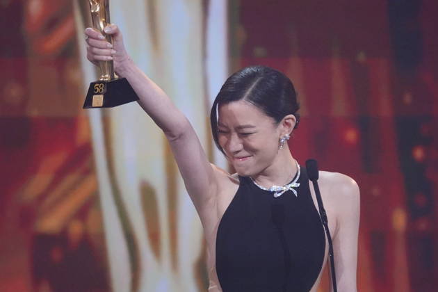 MACAO, CHINA - JANUARY 04: Actress Charmaine Sheh Sze-man wins the Best Actress award for the fourth time at the TVB Anniversary Awards 2025 on January 4, 2026 in Macao, China.  Copyright: xVCGx 111613292524
