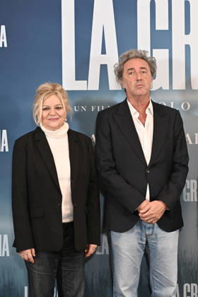 January 9, 2026, Rome, Rome, Italy.: Presentation of the film La Grazia. Pictured are director Paolo Sorrentino and the cast, including Milvia Marigliano. . Rome, Italy 09 January 2026 Rome Italy.  - ZUMAa289 20260109_zia_a289_114 Copyright: xMariaxLauraxAntonellix