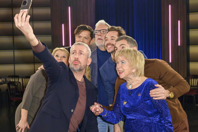 Susan Link, Michael Patrick Kelly, Sebastian Pufpaff, Wolfgang Trepper, Tobias Krell, Micky Beisenherz and Anneliese Hackmann at the recording of the WDR talk show Kölner Treff in WDR Studio BS 3 Cologne, 09 01 2026 Foto:xW.xRanderathx xFuturexImagex koelner_treff0901_6101