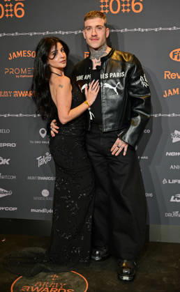 January 10, 2026, Madrid, Madrid, SPAIN: Content creators and guests pose on the black carpet during the third edition of the Army Awards, held on Saturday, January 10, at the Madrid Arena in Madrid. Known as the Ã¢â‚¬oeinternet anti-awards,Ã¢â‚¬Â the ceremony honors the most viral moments, trends, and personalities from social media over the past year in a script-free gala hosted by Ceciarmy and Santiago Segura. In the image Ale Neathea and Arnau Madrid SPAIN - ZUMAz108 20260110_znp_z108_175 Copyright: xRichardxZubelzux