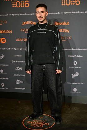 January 10, 2026, Madrid, Madrid, SPAIN: Content creators and guests pose on the black carpet during the third edition of the Army Awards, held on Saturday, January 10, at the Madrid Arena in Madrid. Known as the Ã¢â‚¬oeinternet anti-awards,Ã¢â‚¬Â the ceremony honors the most viral moments, trends, and personalities from social media over the past year in a script-free gala hosted by Ceciarmy and Santiago Segura. In the image Guille Toledano Madrid SPAIN - ZUMAz108 20260110_znp_z108_180 Copyright: xRichardxZubelzux