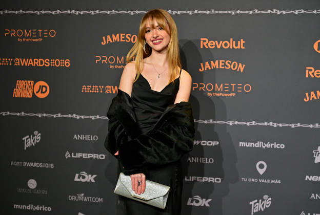 January 10, 2026, Madrid, Madrid, SPAIN: Content creators and guests pose on the black carpet during the third edition of the Army Awards, held on Saturday, January 10, at the Madrid Arena in Madrid. Known as the Ã¢â‚¬oeinternet anti-awards,Ã¢â‚¬Â the ceremony honors the most viral moments, trends, and personalities from social media over the past year in a script-free gala hosted by Ceciarmy and Santiago Segura. In the image LucoÂ­a Casani Madrid SPAIN - ZUMAz108 20260110_znp_z108_185 Copyright: xRichardxZubelzux