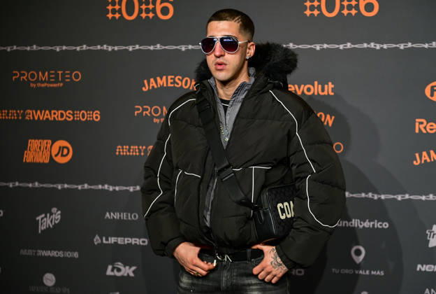 January 10, 2026, Madrid, Madrid, SPAIN: Content creators and guests pose on the black carpet during the third edition of the Army Awards, held on Saturday, January 10, at the Madrid Arena in Madrid. Known as the Ã¢â‚¬oeinternet anti-awards,Ã¢â‚¬Â the ceremony honors the most viral moments, trends, and personalities from social media over the past year in a script-free gala hosted by Ceciarmy and Santiago Segura. In the image Loveyi Madrid SPAIN - ZUMAz108 20260110_znp_z108_204 Copyright: xRichardxZubelzux