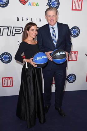 Guest, Charles Freeman President of Business Operations Orlando Magic on arrival at the NBA TIP OFF DINNER at the Axel Springer Tower in Berlin on 14 01 2026