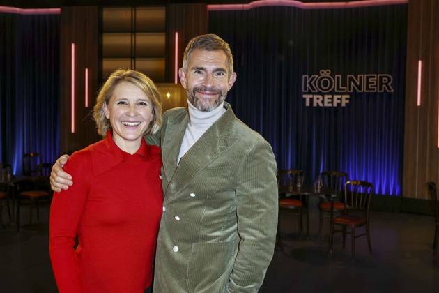 abb Susan Link, Micky Beisenherz presenter duo of the WDR talk show Koelner Treff from the WDR Studio BS3 on 16 01 2026 in Cologne NRW Germany