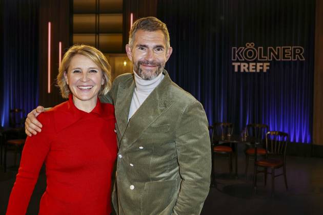 abb Susan Link, Micky Beisenherz presenter duo of the WDR talk show Koelner Treff from the WDR Studio BS3 on 16 01 2026 in Cologne NRW Germany