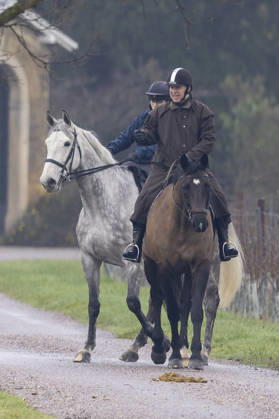 Andrew Mountbatten Windsor 19 01 2026 Andrew Mountbatten Windsor rides with a groom on the Windsor Estate.  Copyright: xDougxSeeburgx NINTCHDBPICT001052598464