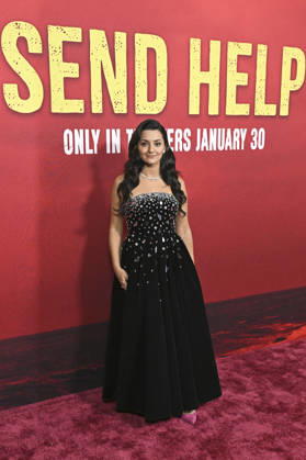 Zainab Azizi at the world premiere of the movie Send Help at the TCL Chinese Theatre Los Angeles, 21 01 2026 Foto:xD.xStarbuckx xFuturexImagex help_6230