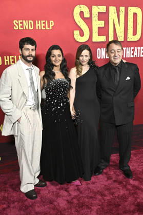 Dylan O Brien, Zainab Azizi, Rachel McAdams and Sam Raimi at the world premiere of the movie Send Help at the TCL Chinese Theatre Los Angeles, 21 01 2026 Foto:xD.xStarbuckx xFuturexImagex help_6260