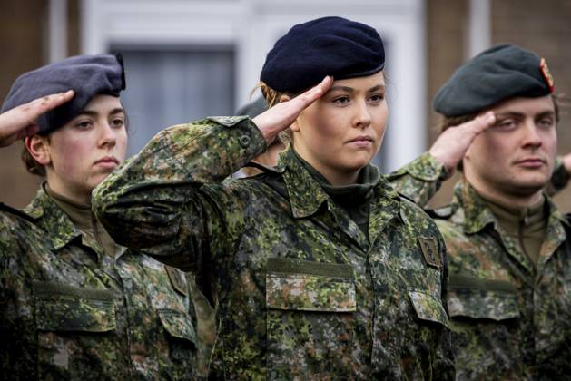 Ermelo, The Netherlands, 2026-01-23 12:18:16 ERMELO, January 23, 2026, Defensity College. Princess Amalia has completed General Military Training (AMO) and has been promoted to corporal. The AMO is part of the program she is following at Defensity College. Now that she has completed the AMO, the Princess of Orange will wear a military uniform when working for the Ministry of Defence. She will continue her training and is currently working as a student employee at the Defence Staff. PHOTO: NLBeeld POOL Patrick van Katwijk Credit: NL Beeld Patrick van Emst  Copyright: xx x