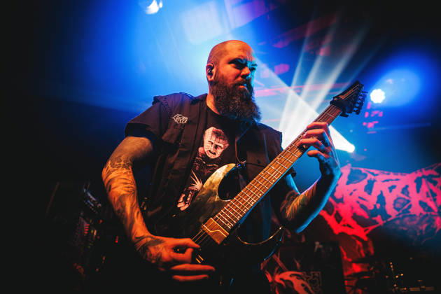 Cryptopsy live in Copenhagen, Denmark Copenhagen, Denmark. 30th, January 2026. The Canadian death and thrash metal band Cryptopsy performs a live concert at Pumpehuset in Copenhagen. Here guitarist Christian Donaldson is seen live on stage. Denmark, Copenhagen  Copyright: xGonzalesxPhoto ChristianxHjorthx