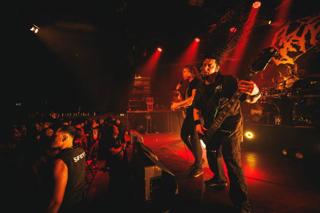 Cryptopsy live in Copenhagen, Denmark Copenhagen, Denmark. 30th, January 2026. The Canadian death and thrash metal band Cryptopsy performs a live concert at Pumpehuset in Copenhagen. Here vocalist Matt McGachy is seen live on stage with bass player Olivier Pinard. Denmark, Copenhagen  Copyright: xGonzalesxPhoto ChristianxHjorthx