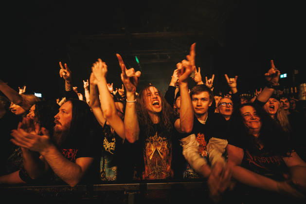 Cryptopsy live in Copenhagen, Denmark Copenhagen, Denmark. 30th, January 2026. Concert goers seen at a live concert with the Canadian death and thrash metal band Cryptopsy at Pumpehuset in Copenhagen. Denmark, Copenhagen  Copyright: xGonzalesxPhoto ChristianxHjorthx
