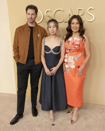 February 10, 2026, Beverly Hills, California, USA: CHRIS APPELHANS, MAGGIE KANG and MICHELLE L.M. WONG attend the 98th Oscars Nominees Luncheon. Beverly Hills USA - ZUMAb173 20260210_aap_b173_176 Copyright: xBillyxBennightx