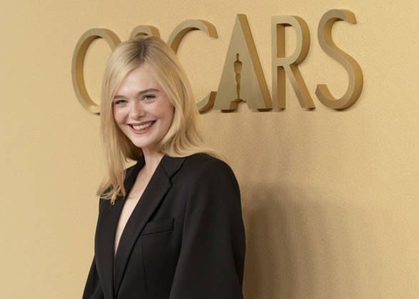 February 10, 2026, Beverly Hills, California, USA: American actress, model, and singer ELLE FANNING attends the 98th Oscars Nominees Luncheon. Beverly Hills USA - ZUMAb173 20260210_aap_b173_191 Copyright: xBillyxBennightx
