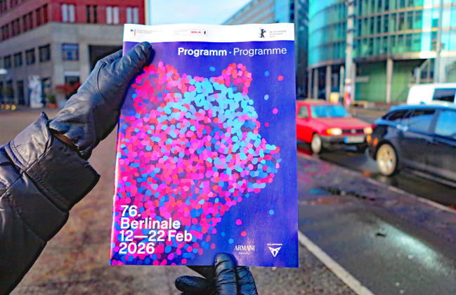 The outdoor advertising for the 76th Berlinale is somewhat smaller