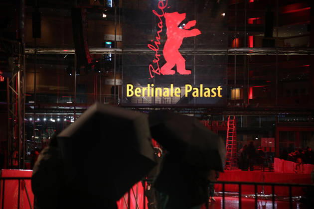 February 11, 2026, Berlin, Germany: People stand in front of the Berlinale Palast ahead of the 76th Berlin International Film Festival (Berlinale) in Berlin. The festival runs from Feb. 12 to 22, 2026. Berlin Germany  - ZUMAf146 20260211_zip_f146_007 Copyright: xRouzbehxFouladix