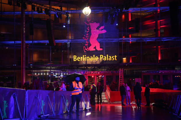 February 11, 2026, Berlin, Germany: A security man stands in front of the Berlinale Palast ahead of the 76th Berlin International Film Festival (Berlinale) in Berlin. The festival runs from Feb. 12 to 22, 2026. Berlin Germany  - ZUMAf146 20260211_zip_f146_013 Copyright: xRouzbehxFouladix