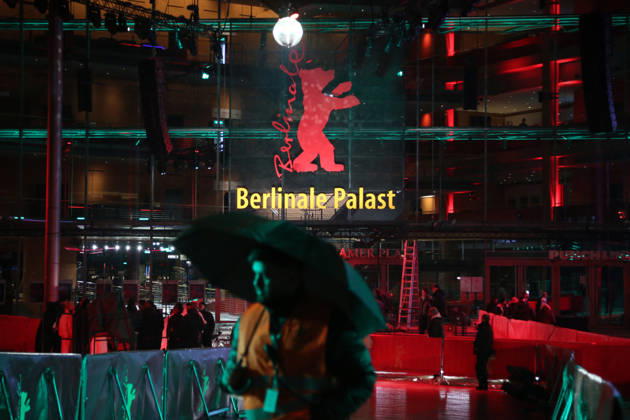 February 11, 2026, Berlin, Germany: A security man stands in front of the Berlinale Palast ahead of the 76th Berlin International Film Festival (Berlinale) in Berlin. The festival runs from Feb. 12 to 22, 2026. Berlin Germany - ZUMAf146 20260211_zip_f146_012 Copyright: xRouzbehxFouladix