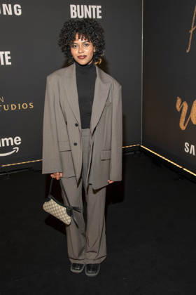 Aminata Belli actress on the black carpet at the premiere photocall A NIGHT TO REMEMBER by Prime Video and Amazon MGM Studios at the 76th Berlinale on Wednesday, February 11, 2026 at Von Greifswald in Berlin Berlin Germany