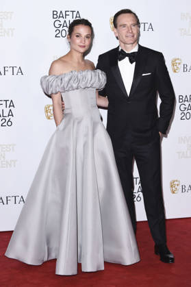 Alicia Vikander with husband Michael Fassbender at the BAFTA 2026 Invest in Talent Gala at the Chancery Rosewood Hotel London, 12 02 2026 Foto:xS.xVasx xFuturexImagex bafta_gala_6268