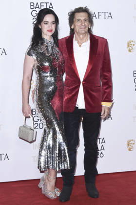 Sally Humphreys Wood with husband Ron Wood at the BAFTA 2026 Invest in Talent Gala at the Chancery Rosewood Hotel London, 12 02 2026 Foto:xS.xVasx xFuturexImagex bafta_gala_6302