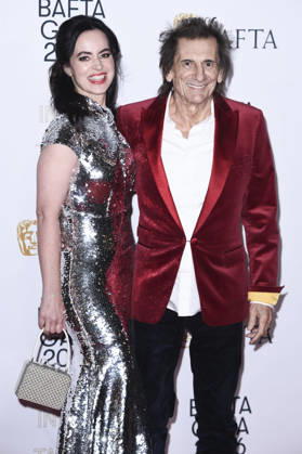 Sally Humphreys Wood with husband Ron Wood at the BAFTA 2026 Invest in Talent Gala at the Chancery Rosewood Hotel London, 12 02 2026 Foto:xS.xVasx xFuturexImagex bafta_gala_6303