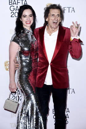 Sally Humphreys Wood with husband Ron Wood at the BAFTA 2026 Invest in Talent Gala at the Chancery Rosewood Hotel London, 12 02 2026 Foto:xS.xVasx xFuturexImagex bafta_gala_6304