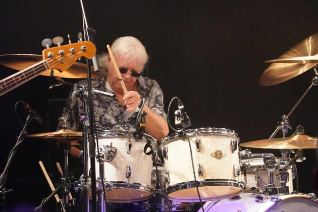 Purpendicular with drummer Ian Paice founding member Deep Purple Rüsselsheim 12 02 2026 Concert by Purpendicular with drumming legend Ian Paice from Deep Purple