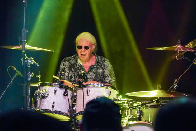 Purpendicular with drummer Ian Paice founding member Deep Purple Rüsselsheim 12 02 2026 Concert by Purpendicular with drumming legend Ian Paice from Deep Purple