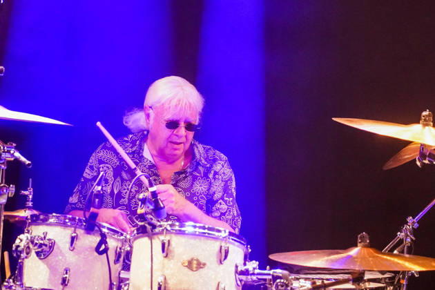 Purpendicular with drummer Ian Paice founding member Deep Purple Rüsselsheim 12 02 2026 Concert by Purpendicular with drumming legend Ian Paice from Deep Purple