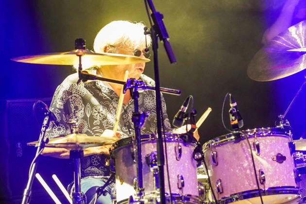 Purpendicular with drummer Ian Paice founding member Deep Purple Rüsselsheim 12 02 2026 Concert by Purpendicular with drumming legend Ian Paice from Deep Purple