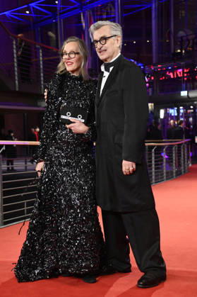 Wim Wenders with his wife Donata Wenders at the festival opening with the premiere of the feature film No Good Men at the Berlinale 2026 76 Berlin International Film Festival in the Berlinale Palast Berlin, 12 02 2026 Foto:xN.xKubelkax xFuturexImagex opening_6843
