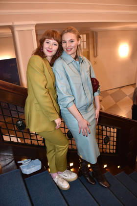 Sarah Bauerett and Rosalie Thomass at the reception of the FFF Film Fernseh Fonds Bayern as part of the 76 Berlinale on 13 02 2026 in Berlin FFF Berlinale Reception 2026 in Berlin