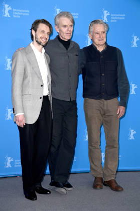 Anders Danielsen Lie, Grant Gee, and Bill Pullman at the photocall for the feature film Everybody Digs Bill Evans at the Berlinale 2026 76 Berlin International Film Festival at the Hotel Grand Hyatt Berlin, 13 02 2026 Foto:xN.xKubelkax xFuturexImagex evans_6239