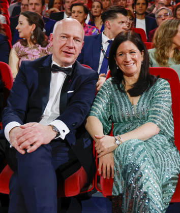 Kai Wegener, Katharina Günther Wünsch at the opening of the 75th Berlin International Film Festival in the Berlinale Palast at Potsdamer Platz