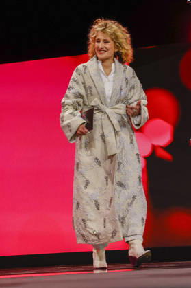Tricia Tuttel Director of the Berlinale at the opening of the 75th Berlin International Film Festival in the Berlinale Palast at Potsdamer Platz